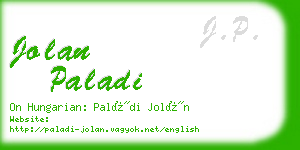 jolan paladi business card